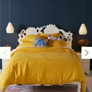 Anthropologie linen duvet cover (Queen)